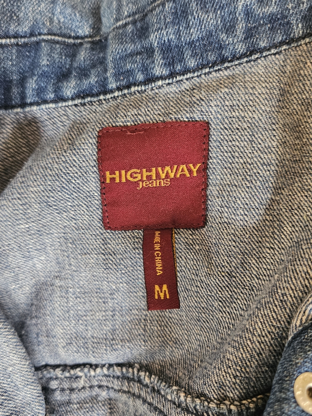 Highway Jeans Blue Distressed Denim Jacket - Picture 4 of 4